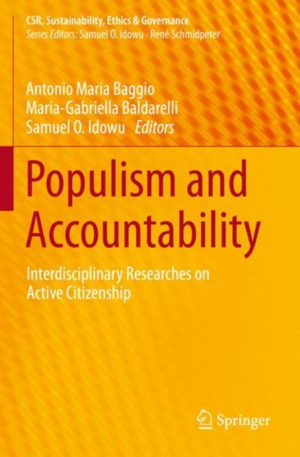 Book cover of: Populism and Accountability. By: Antonio Maria Baggio