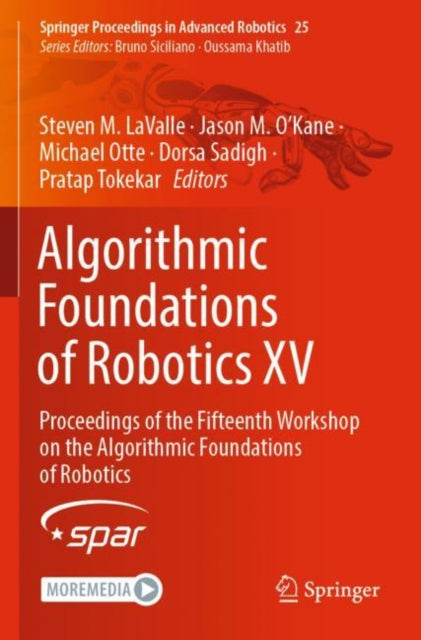 Book cover of: Algorithmic Foundations of Robotics XV. By: Steven M. LaValle