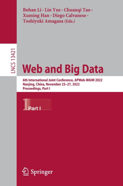 Book cover of: Web and Big Data. By: Bohan Li