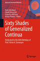 Book cover of: Sixty Shades of Generalized Continua. By: Holm Altenbach