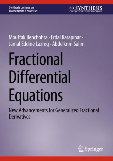 Book cover of: Fractional Differential Equations. By: Mouffak Benchohra