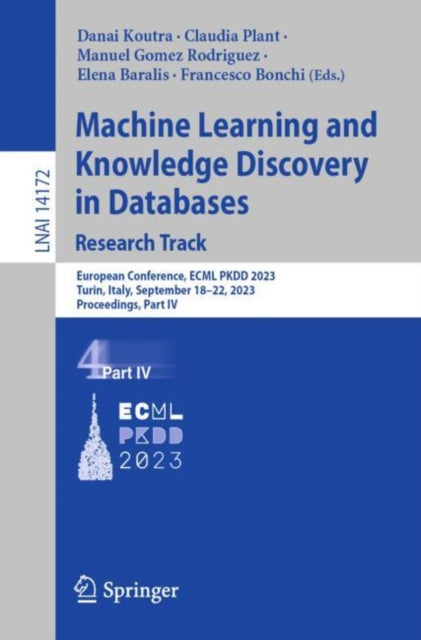 Book cover of: Machine Learning and Knowledge Discovery in Databases: Research Track. By: Danai Koutra