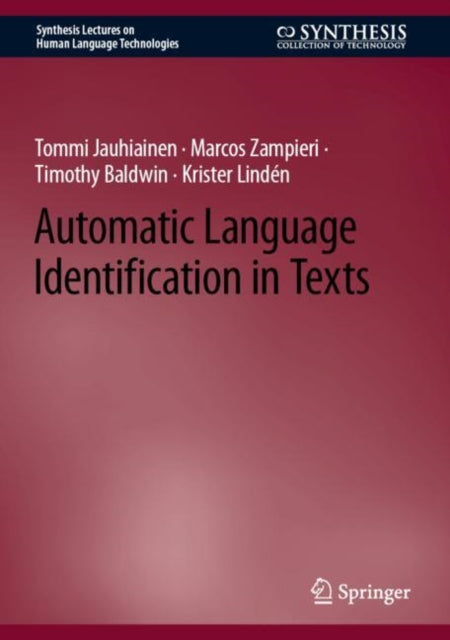 Book cover of: Automatic Language Identification in Texts. By: Tommi Jauhiainen