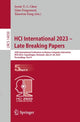 Book cover of: HCI International 2023 – Late Breaking Papers. By: Jessie Y. C. Chen