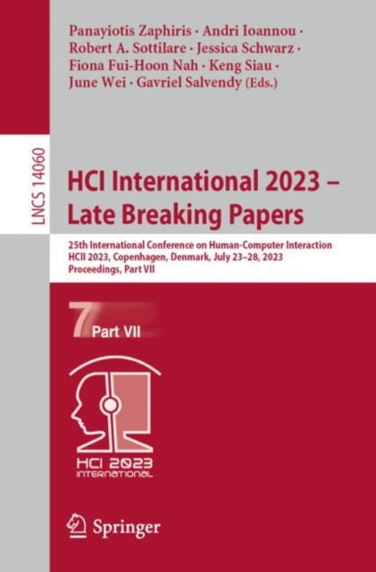 Book cover of: HCI International 2023 – Late Breaking Papers. By: Panayiotis Zaphiris