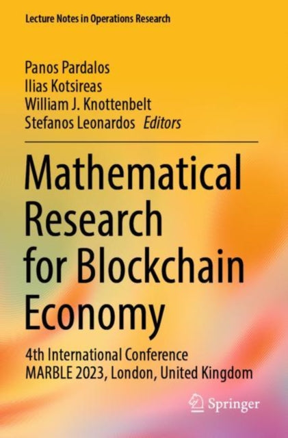 Book cover of: Mathematical Research for Blockchain Economy. By: Panos Pardalos