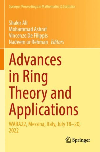 Book cover of: Advances in Ring Theory and Applications