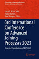 Book cover of: 3rd International Conference on Advanced Joining Processes 2023. By: Lucas F. M. da Silva