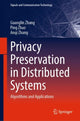 Book cover of: Privacy Preservation in Distributed Systems. By: Guanglin Zhang