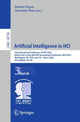 Book cover of: Artificial Intelligence in HCI. By: Helmut Degen