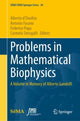 Book cover of: Problems in Mathematical Biophysics. By: Alberto d'Onofrio