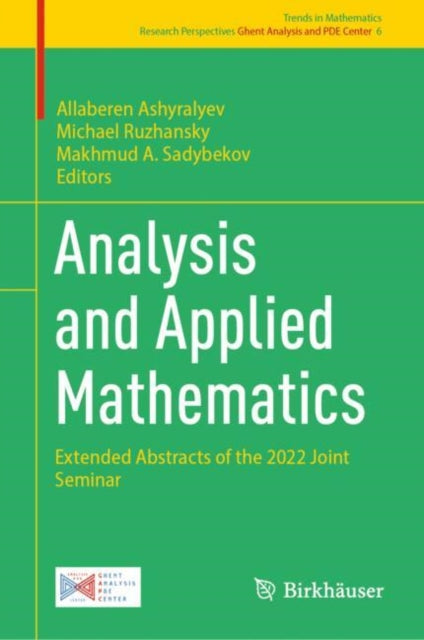 Book cover of: Analysis and Applied Mathematics. By: Allaberen Ashyralyev