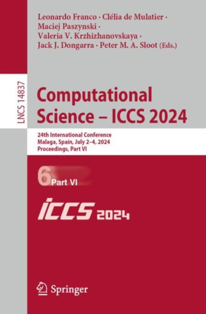 Book cover of: Computational Science – ICCS 2024. By: Leonardo Franco