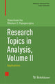 Book cover of: Research Topics in Analysis, Volume II. By: Shouchuan Hu