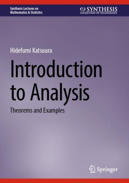 Book cover of: Introduction to Analysis. By: Hidefumi Katsuura
