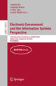 Book cover of: Electronic Government and the Information Systems Perspective. By: Andrea Kö