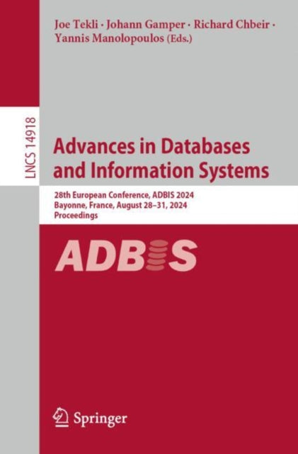 Book cover of: Advances in Databases and Information Systems