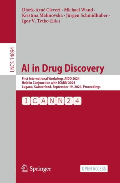 Book cover of: AI in Drug Discovery. By: Djork-Arné Clevert