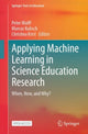 Book cover of: Applying Machine Learning in Science Education Research. By: Peter Wulff