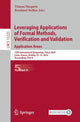 Book cover of: Leveraging Applications of Formal Methods, Verification and Validation. Application Areas