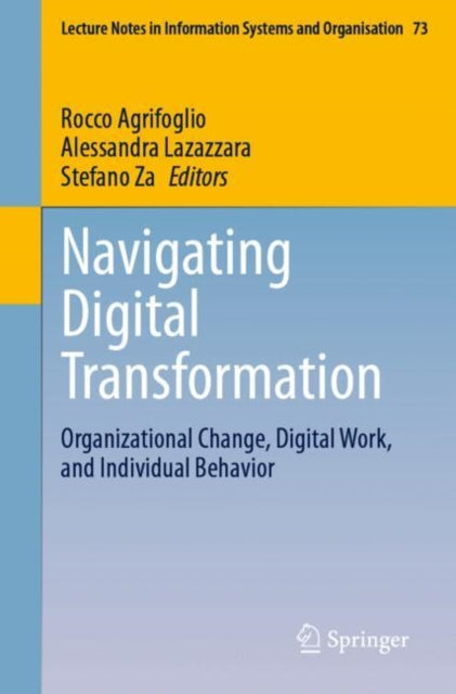 Book cover of: Navigating Digital Transformation. By: Rocco Agrifoglio