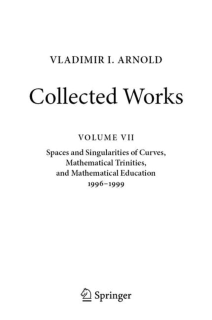 Book cover of: Vladimir I. Arnold - Collected Works