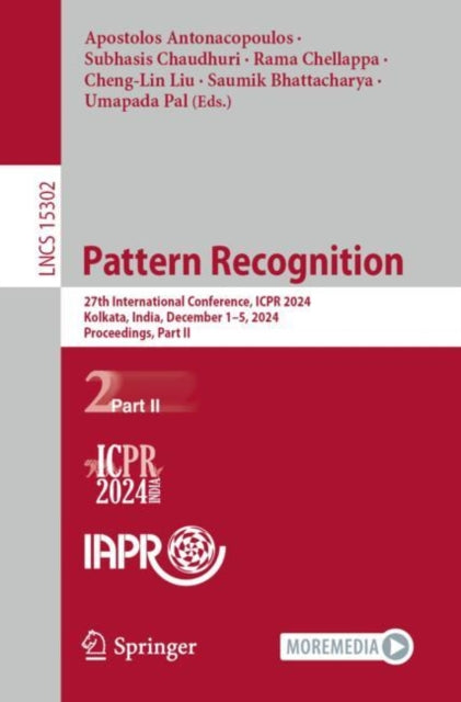 Book cover of: Pattern Recognition. By: Apostolos Antonacopoulos