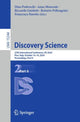 Book cover of: Discovery Science. By: Dino Pedreschi