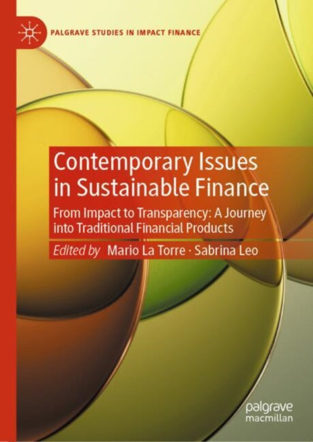 Book cover of: Contemporary Issues in Sustainable Finance. By: Mario La Torre