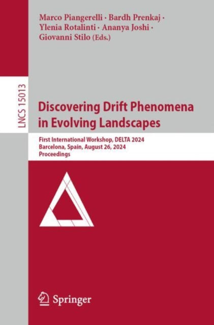Book cover of: Discovering Drift Phenomena in Evolving Landscapes. By: Marco Piangerelli