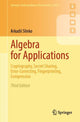 Book cover of: Algebra for Applications. By: Arkadii Slinko