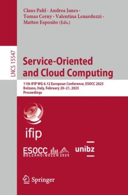 Book cover of: Service-Oriented and Cloud Computing. By: Claus Pahl