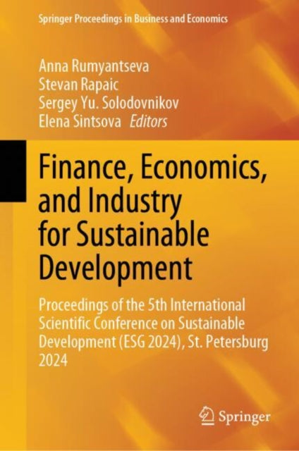 Book cover of: Finance, Economics, and Industry for Sustainable Development