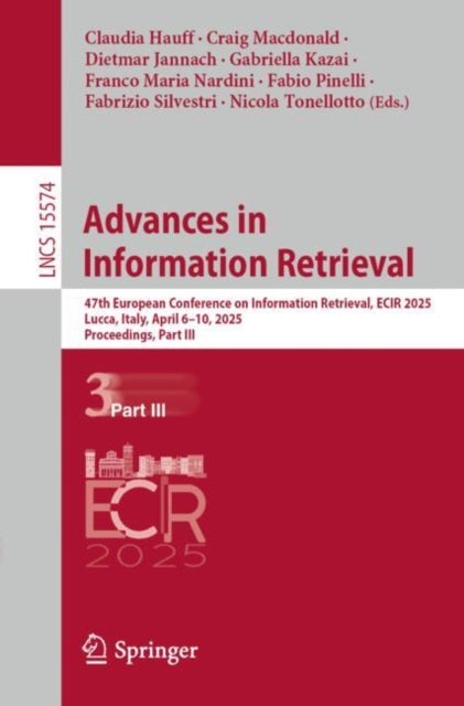 Book cover of: Advances in Information Retrieval