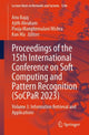 Book cover of: Proceedings of the 15th International Conference on Soft Computing and Pattern Recognition (SoCPaR 2023)