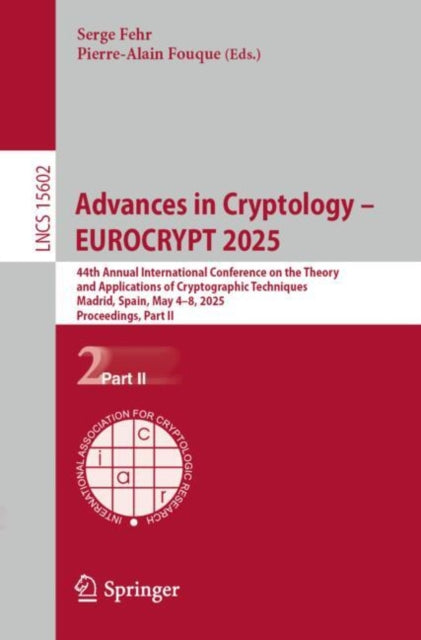 Book cover of: Advances in Cryptology – EUROCRYPT 2025
