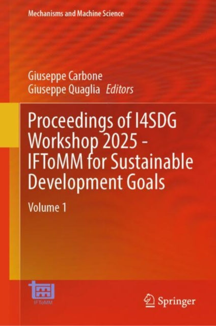Book cover of: Proceedings of I4SDG Workshop 2025 - IFToMM for Sustainable Development Goals