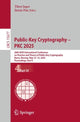 Book cover of: Public-Key Cryptography – PKC 2025