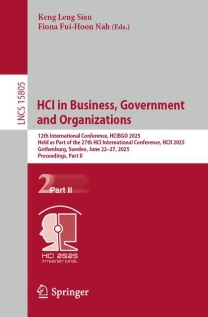 Book cover of: HCI in Business, Government and Organizations