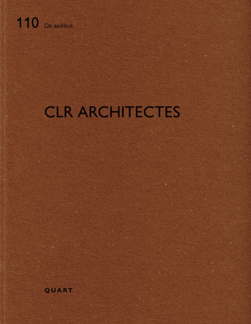 Book cover of: CLR architectes. By: Heinz Wirz
