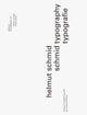 Book cover of: Helmut Schmid Typography. By: Kiyonori Muroga
