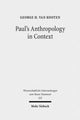 Book cover of: Paul's Anthropology in Context. By: Geurt Hendrik van Kooten
