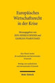 Book cover of: Europaisches Privat- und Wirtschaftsrecht in der Krise. By: Jens-Hinrich Binder