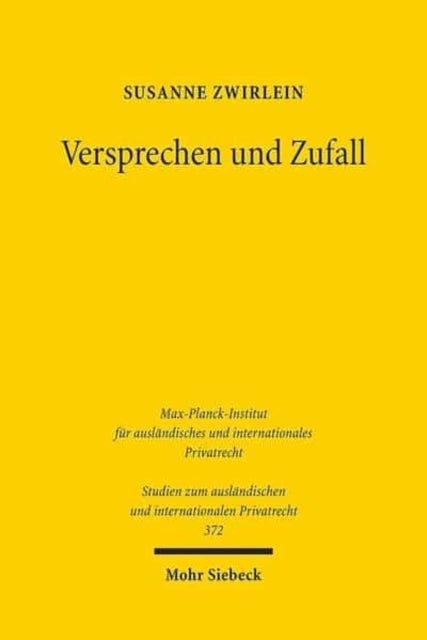 Book cover of: Versprechen und Zufall. By: Susanne Zwirlein