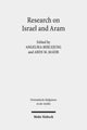 Book cover of: Research on Israel and Aram. By: Angelika Berlejung