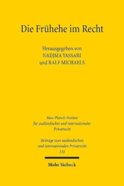 Book cover of: Die Fruhehe im Recht. By: Nadjma Yassari