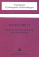Book cover of: Festschrift fuer Prof. Dr. Wilhelm Arnold zum 60. Geburtstag. By: Ernst G. Wehner
