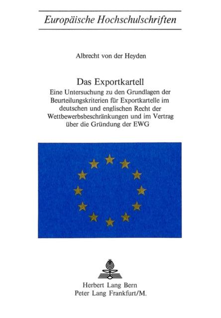 Book cover of: Das Exportkartell. By: Albrecht von der Heyden