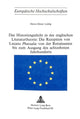 Book cover of: Das Historiengedicht in der englischen Literaturtheorie: Die Rezeption von Lucans «Pharsalia» von der Renaissance bis zum Ausgang des achtzehnten Jahrhunderts