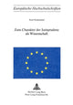 Book cover of: Zum Charakter der Jurisprudenz als Wissenschaft